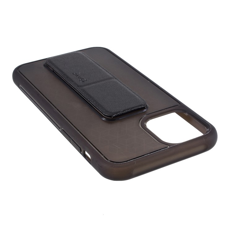 ROAR Aura Series TPU Cover with PU Leather Kickstand for iPhone 11 Pro 5.8-inch - Brown-7