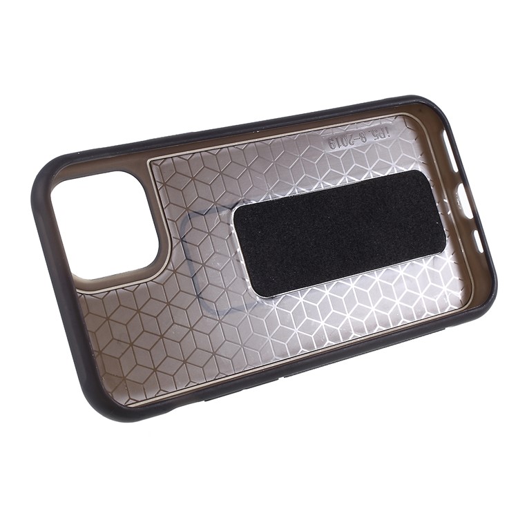 ROAR Aura Series TPU + PU Leather + PC Kickstand Phone Case for iPhone 11 Pro Max 6.5 inch (2019) - Black-11
