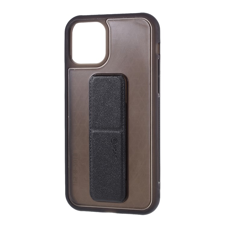 ROAR Aura Series TPU + PU Leather + PC Kickstand Phone Case for iPhone 11 Pro Max 6.5 inch (2019) - Black-2