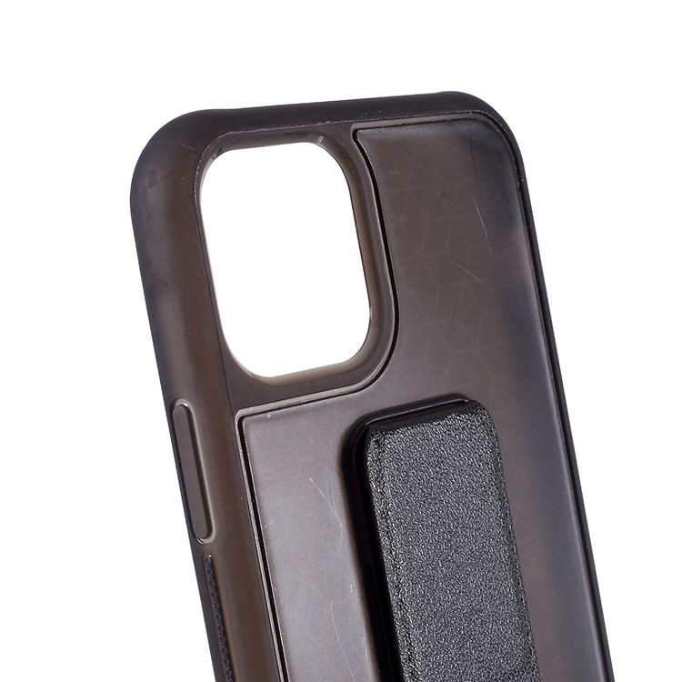 ROAR Aura Series TPU + PU Leather + PC Kickstand Phone Case for iPhone 11 Pro Max 6.5 inch (2019) - Black-4
