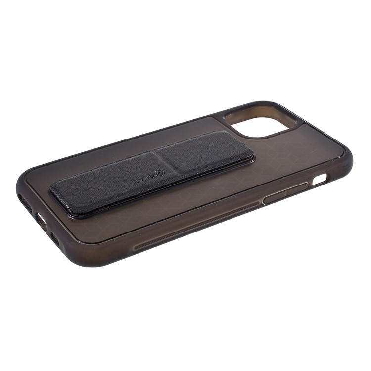 ROAR Aura Series TPU + PU Leather + PC Kickstand Phone Case for iPhone 11 Pro Max 6.5 inch (2019) - Black-5