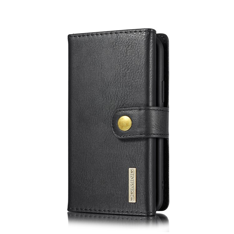 DG.MING Split Leather Wallet Style Case with Stand Phone Cover for iPhone 11 Pro Max 6.5 inch - Black-2