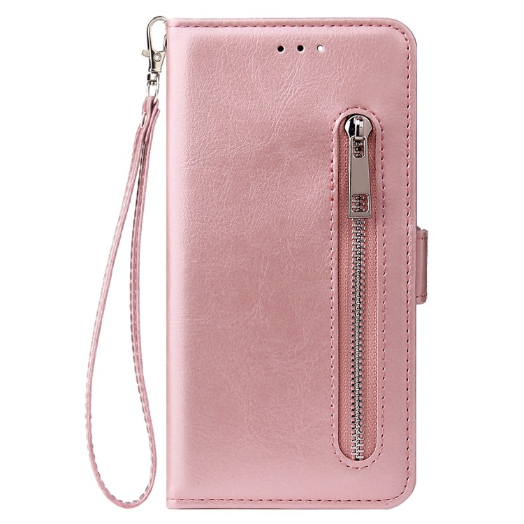 For iPhone 11 Pro 5.8 inch Magnetic Leather Purse Phone Case Cover - Rose Gold-2