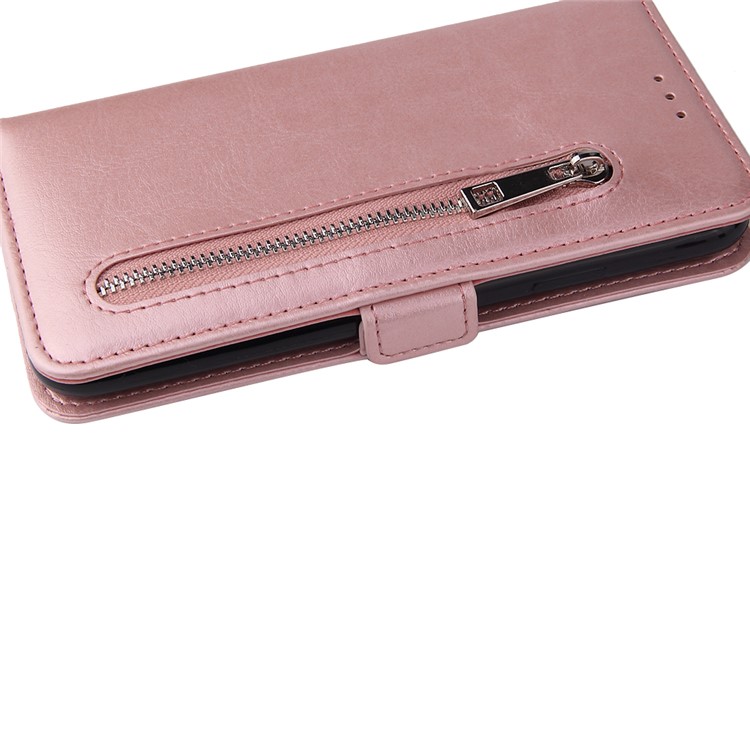 For iPhone 11 Pro 5.8 inch Magnetic Leather Purse Phone Case Cover - Rose Gold-9