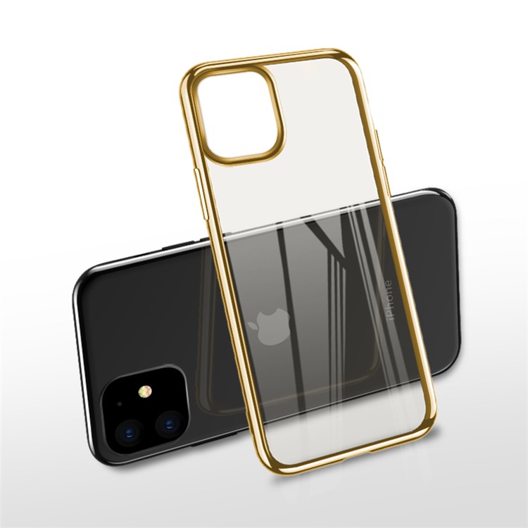 

X-LEVEL Гальваническая Мягкая TPU Телефонная Оболочка Для Iphone 11 6.1 Дюймов (2019) - Золото, iPhone 11 6.1 inch