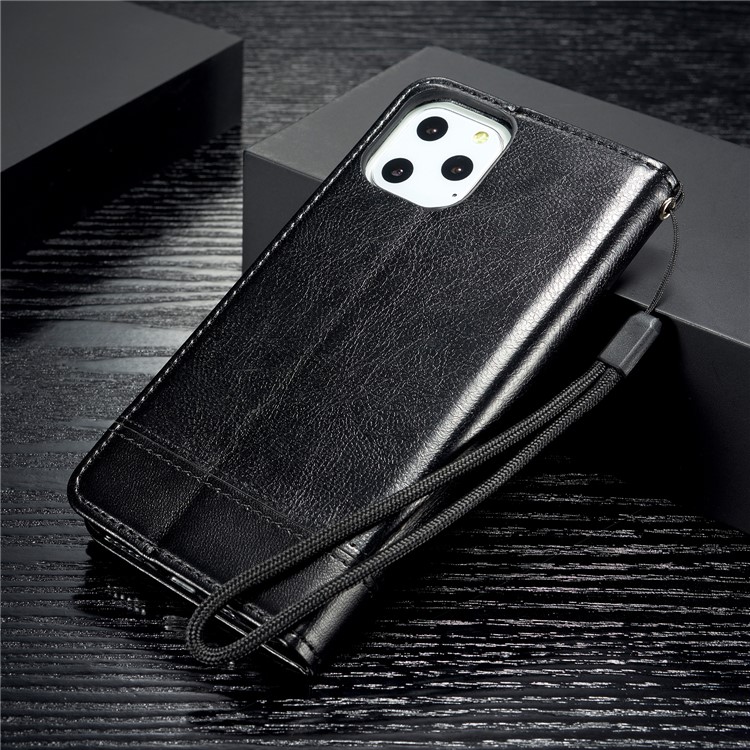 Crazy Horse Texture Leather Stand Protective Case with Card Slots for iPhone 11 Pro 5.8 inch (2019) - Black-18