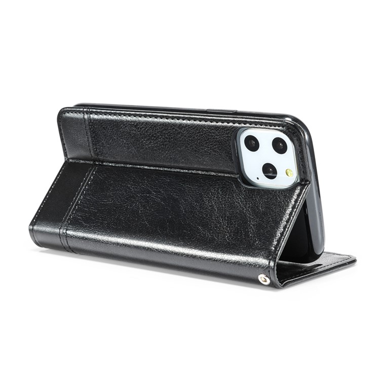 Carzy Horse Texture Leather Stand Phone Cover with Card Slots for iPhone 11 6.1 inch (2019) - Black-11