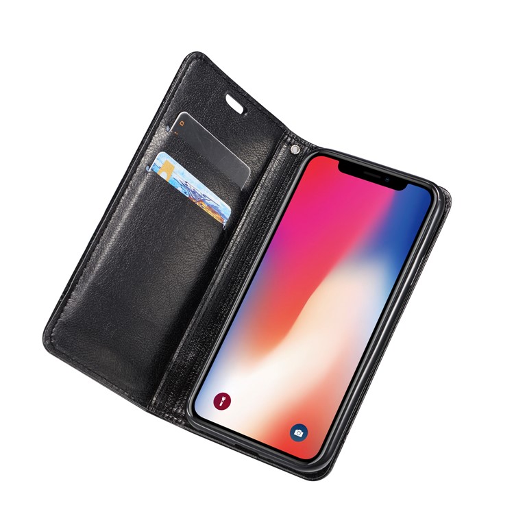 Carzy Horse Texture Leather Stand Phone Cover with Card Slots for iPhone 11 6.1 inch (2019) - Black-14