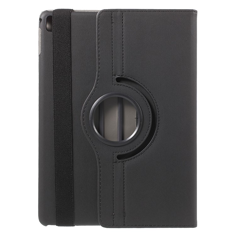 Cloth Skin Leather Case with Swivel Stand for iPad Pro 9.7 Inch - Black-3