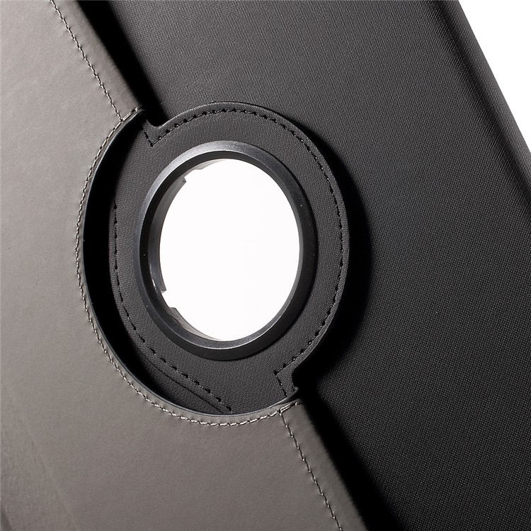 Cloth Skin Leather Case with Swivel Stand for iPad Pro 9.7 Inch - Black-9