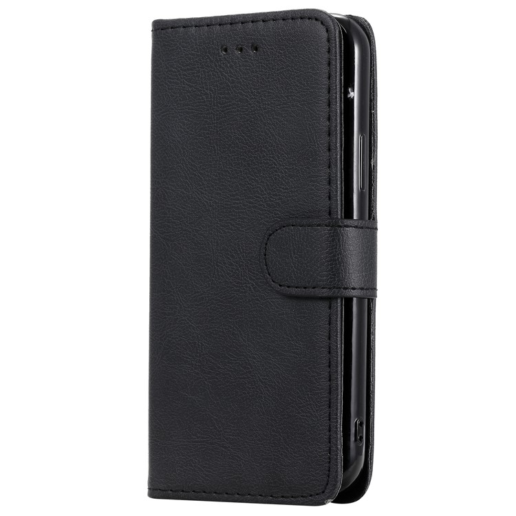 Magnetic Wallet Leather Phone Case for iPhone 11 Pro 5.8 inch - Black-4