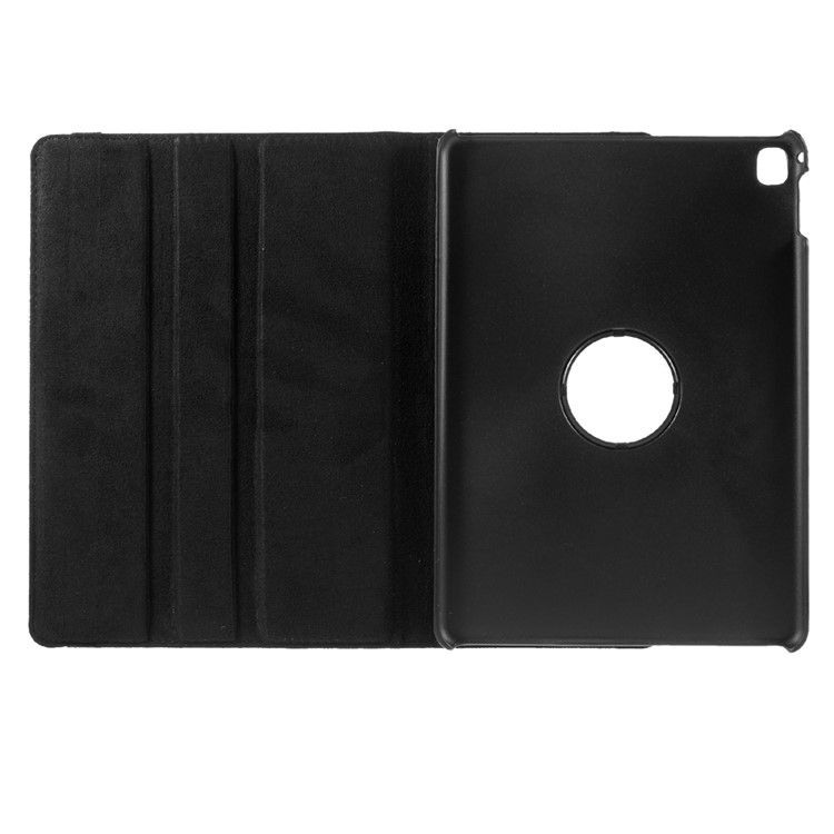 Litchi Texture Leather Flip Case Rotary Stand Cover for iPad Pro 9.7-inch - Black-11