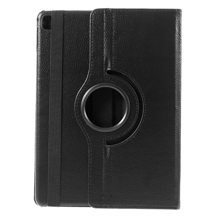 Litchi Texture Leather Flip Case Rotary Stand Cover for iPad Pro 9.7-inch - Black-3