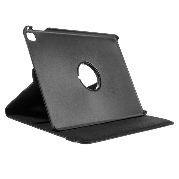 Litchi Texture Leather Flip Case Rotary Stand Cover for iPad Pro 9.7-inch - Black-5