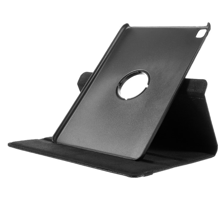 Litchi Texture Leather Flip Case Rotary Stand Cover for iPad Pro 9.7-inch - Black-7