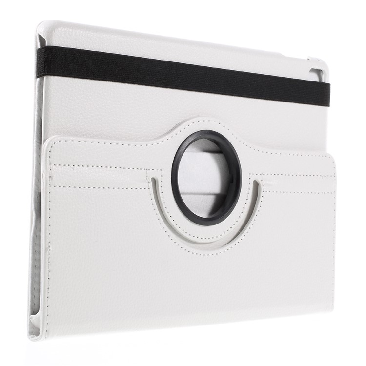 Litchi Texture Rotary Stand Leather Case Cover for iPad Pro 9.7-inch - White-4