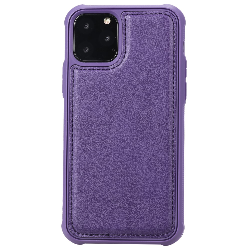 Detachable 2-in-1 TPU + Zipper Wallet Leather Flip Case with Stand Lanyard for iPhone 11 Pro 5.8 inch - Purple-12