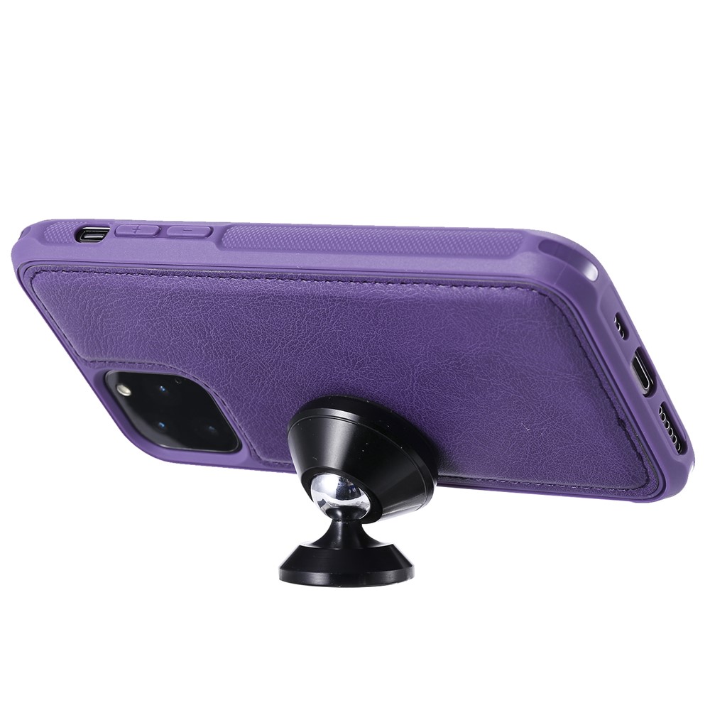 Detachable 2-in-1 TPU + Zipper Wallet Leather Flip Case with Stand Lanyard for iPhone 11 Pro 5.8 inch - Purple-18