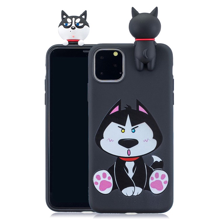 3D Doll Decor Pattern Printing TPU Phone Cover for Apple iPhone 11 Pro 5.8 inch - Black-1