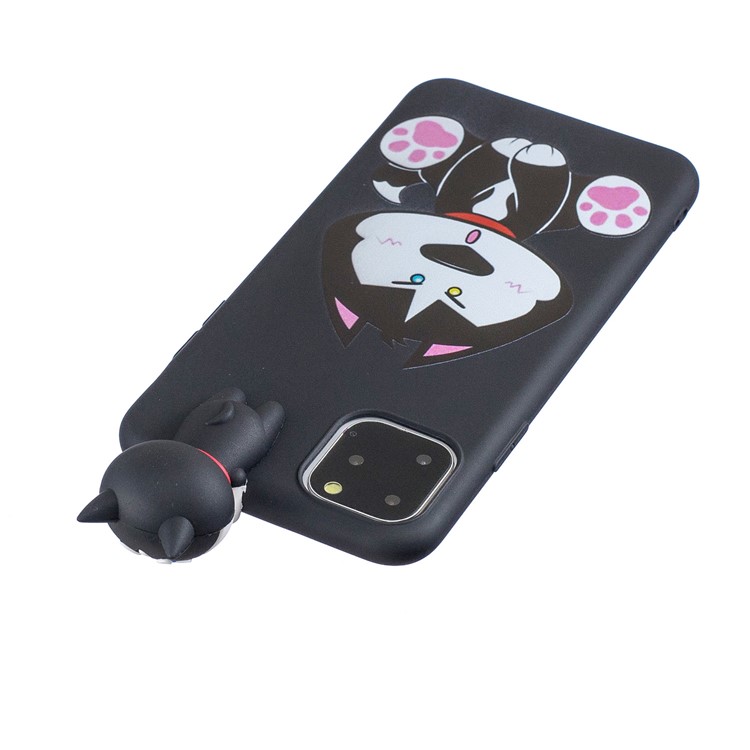 3D Doll Decor Pattern Printing TPU Phone Cover for Apple iPhone 11 Pro 5.8 inch - Black-5