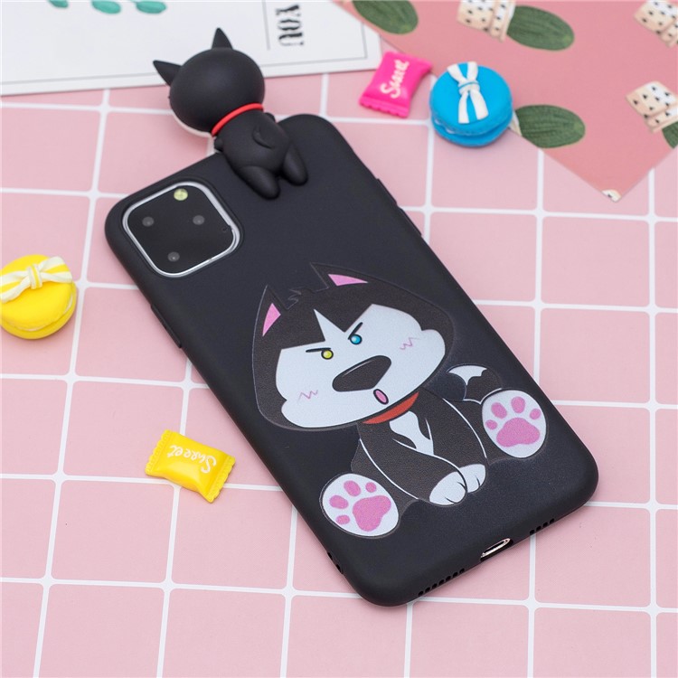 3D Doll Decor Pattern Printing TPU Phone Cover for Apple iPhone 11 Pro 5.8 inch - Black-7