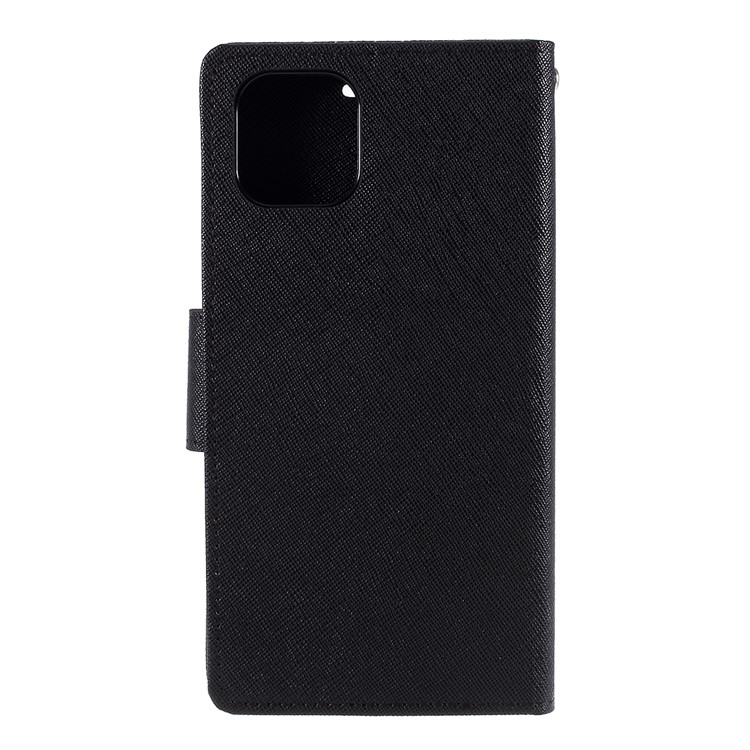 MERCURY GOOSPERY Fancy Diary Leather Wallet Mobile Phone Case for iPhone 11 Pro 5.8-inch - All Black-3