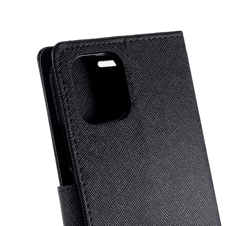 MERCURY GOOSPERY Fancy Diary Leather Wallet Mobile Phone Case for iPhone 11 Pro 5.8-inch - All Black-4