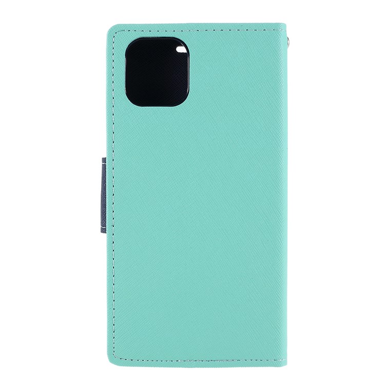 MERCURY GOOSPERY Phantasie Tagebuch Leder Brieftasche Cover Handyhülle Für IPhone 11 6,1 Zoll - Cyan-3