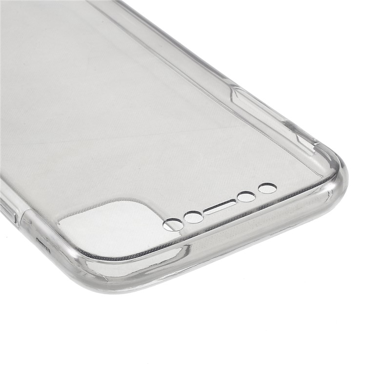 Single-color Full Covering TPU Phone Cover for Apple iPhone 11 Pro Max 6.5 inch - Grey-6