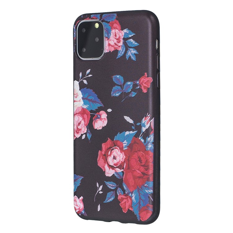 Pattern Printing Embossed TPU Case for iPhone 11 Pro Max 6.5 inch (2019) - Vivid Flowers-2