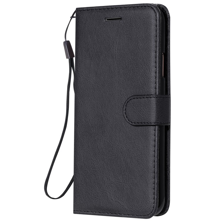 Pure Colour Leather Case with Wallet Stand Cover for iPhone 11 Pro Max 6.5 inch - Black-2