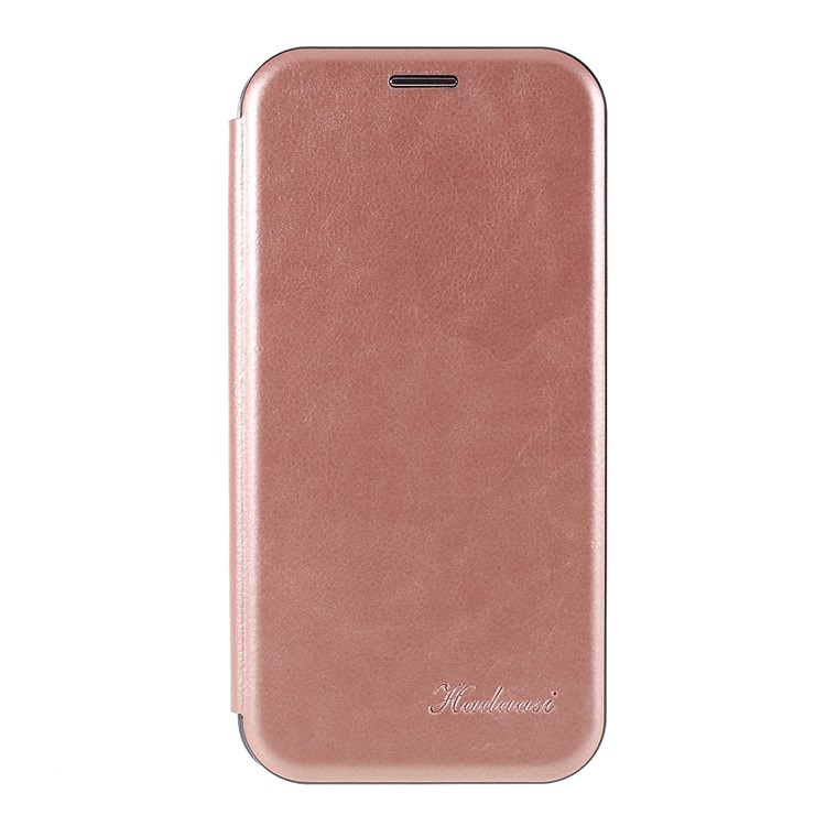 

Auto-absorbed Shell Style PU Leather Stand Case with Card Holder for iPhone XR 6.1 inch - Rose Gold, iPhone XR 6.1 inch