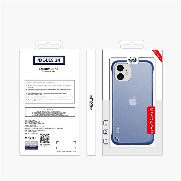 NXE Clear Series Matte PC Back Phone Cover for Apple iPhone 11 6.1 inch - Blue-6