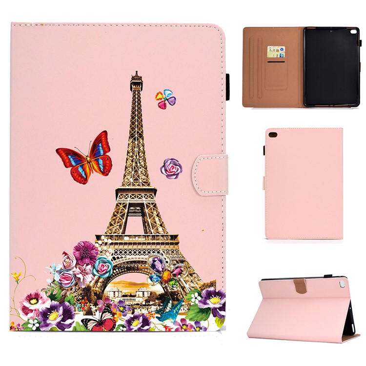 Universal Pattern Printing Leather Tablet Cover for iPad 9.7-inch (2017)/(2018)/iPad Air (2013)/Air 2 - Tower-1