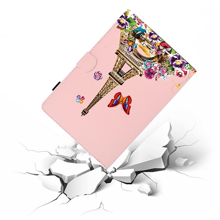 Universal Pattern Printing Leather Tablet Cover for iPad 9.7-inch (2017)/(2018)/iPad Air (2013)/Air 2 - Tower-7