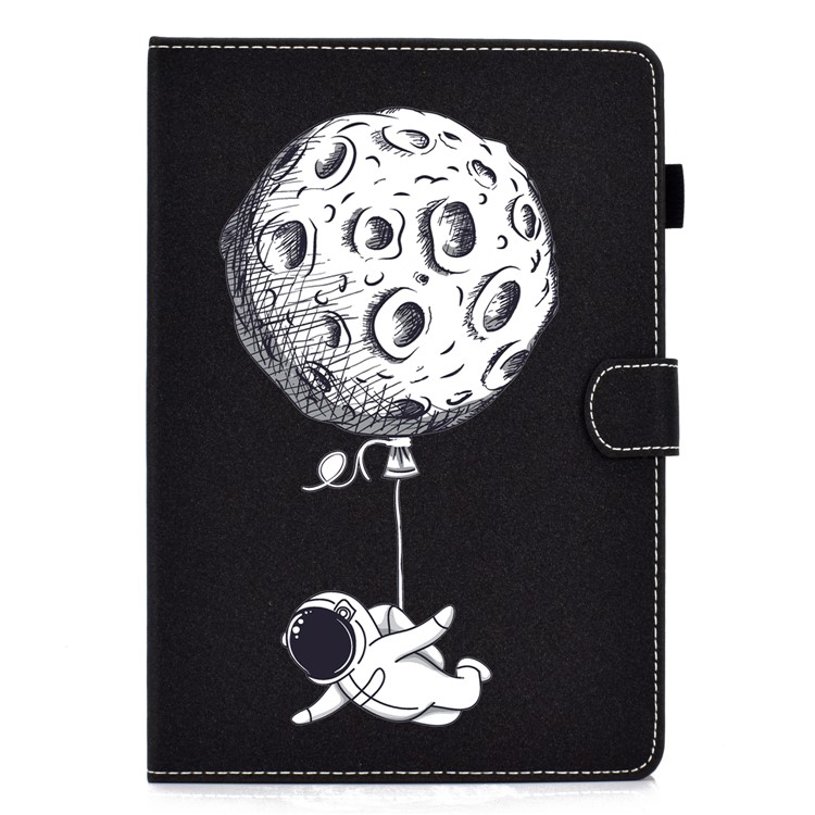 Pattern Printing Card Slots Flip Leather Case with Pen Slot for iPad Pro 10.5-inch (2017)/(2018) - Astronaut-2