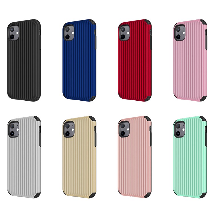 For iPhone 11 6.1 inch Suitcase Shaped Shockproof PC+TPU Case Shell - Red-3