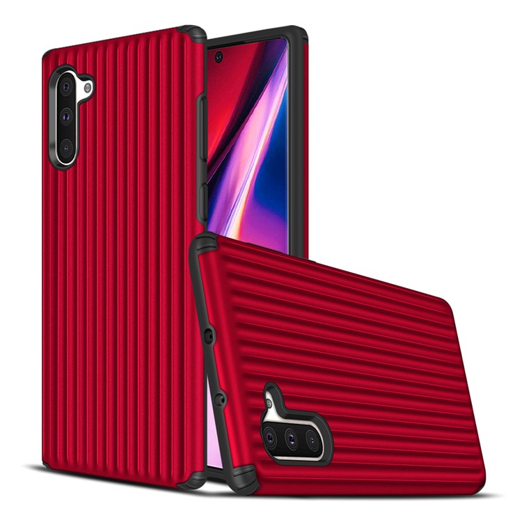 Mala Escudo Do Telefone Em Forma Para Samsung Galaxy Note 10 / Nota 10 5G - Vermelho-1