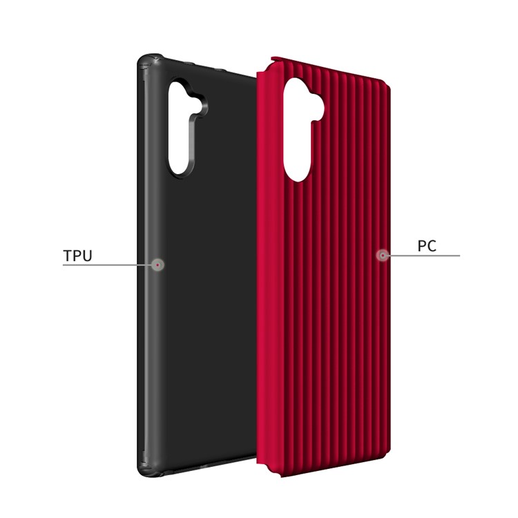 Mala Escudo Do Telefone Em Forma Para Samsung Galaxy Note 10 / Nota 10 5G - Vermelho-2