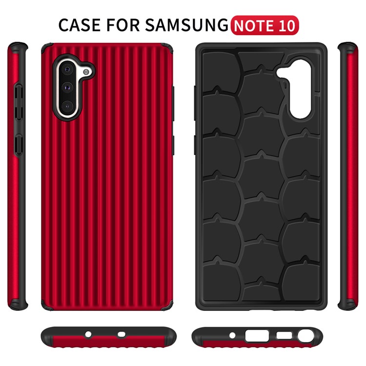 Mala Escudo Do Telefone Em Forma Para Samsung Galaxy Note 10 / Nota 10 5G - Vermelho-3
