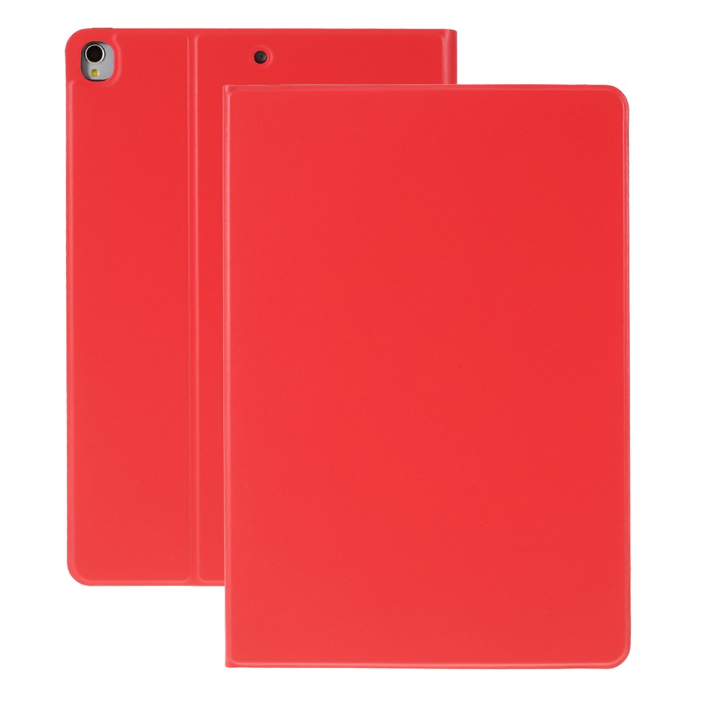 PU Leather Folio Protective Tablet Cover for iPad 10.2 (2021) / (2020) / (2019) / Air 10.5 inch (2019) / iPad Pro 10.5-inch (2017) - Red