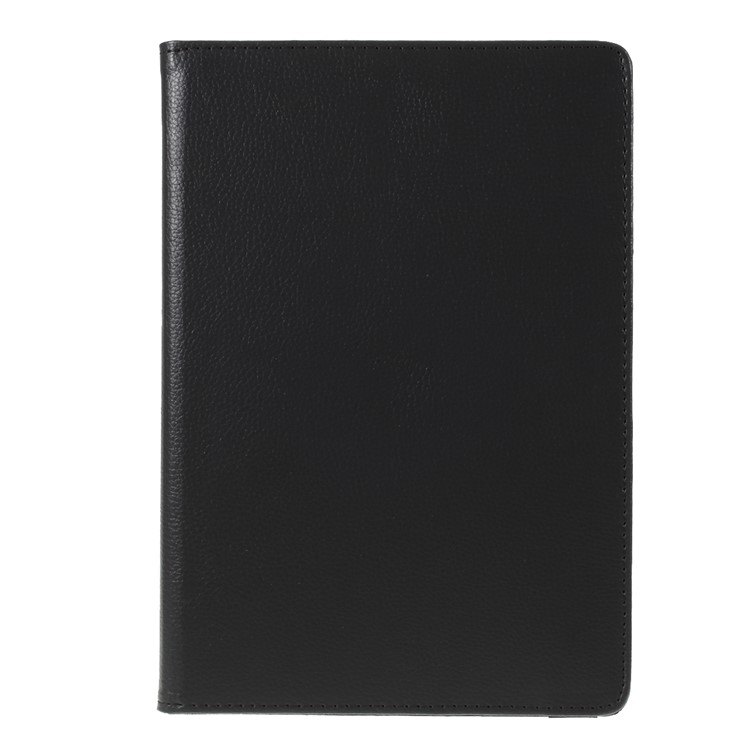 Litchi Texture Funda Giratoria De La Cubierta Protectora De Cuero Del Soporte De Cuero De 360 ​​grados Para IPad 10.2 (2021) / (2020) / (2019) - Negro