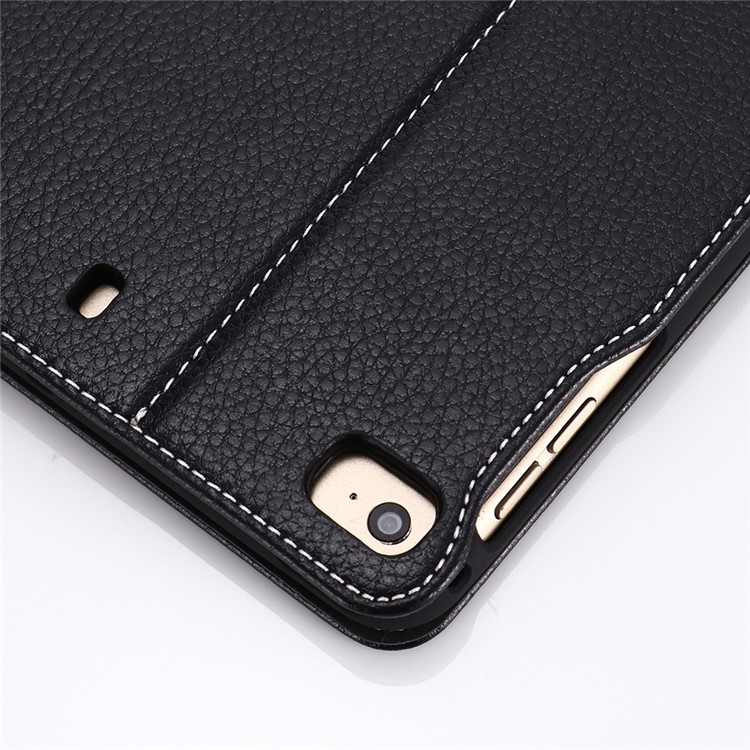 GEBEI Litchi Skin Leather Stand Case with Card Slots for iPad mini (2019) 7.9 inch - Black-12