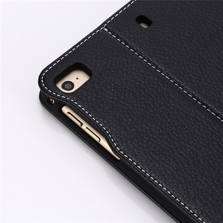 GEBEI Litchi Skin Leather Stand Case with Card Slots for iPad mini (2019) 7.9 inch - Black-13