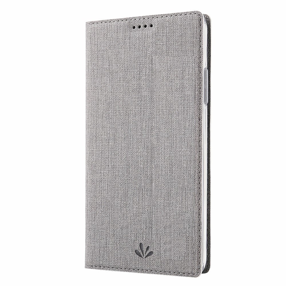 VILI DMX Cross Texture Stand Leather Card Holder Case for iPhone 11 6.1 inch - Grey-14