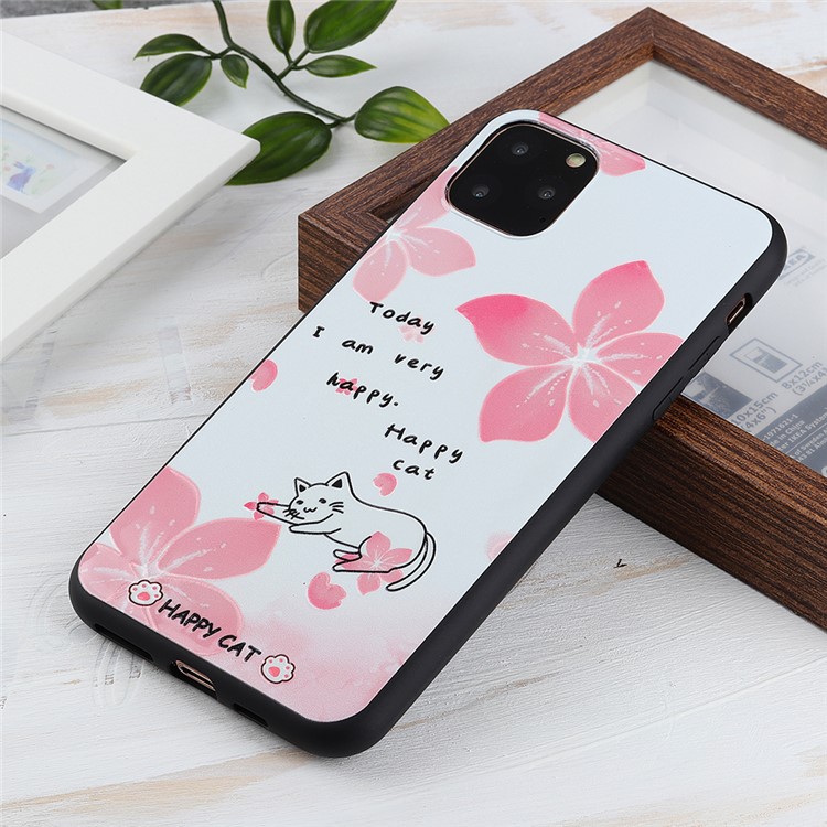 Cat Patterned Printing Hard Plastic + TPU Phone Case for iPhone 11 Pro Max 6.5-inch - Sleeping Cat-2