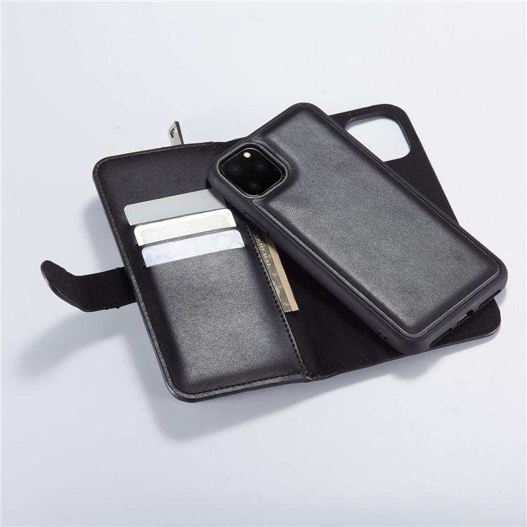 Detachable 2-in-1 TPU + Zipper Wallet Leather Phone Casing for iPhone 11 Pro Max 6.5-inch - Black-7