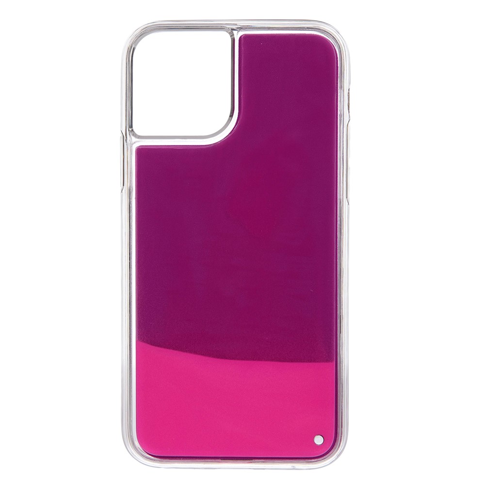 Luminous Dynamic Quicksand Shell Case Phone Cover for iPhone 11 6.1 inch - Purple/Rose-1
