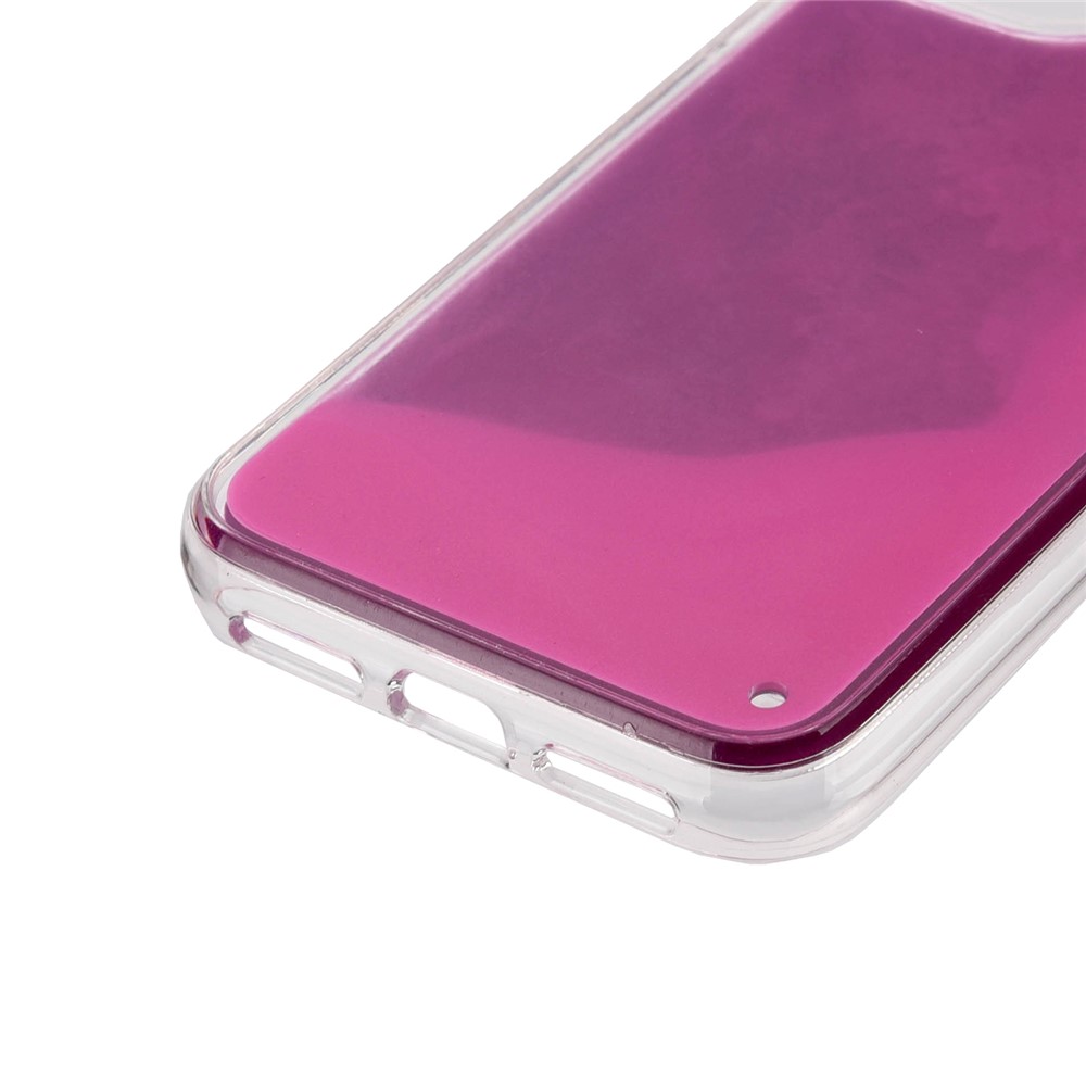 Luminous Dynamic Quicksand Shell Case Phone Cover for iPhone 11 6.1 inch - Purple/Rose-4