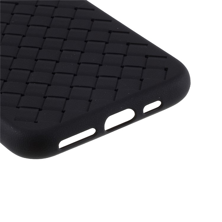Woven Pattern Plastic+TPU Phone Case for iPhone 11 Pro Max 6.5-inch - Black-9